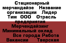 Стационарный мерчандайзе › Название организации ­ Лидер Тим, ООО › Отрасль предприятия ­ Мерчендайзинг › Минимальный оклад ­ 25 000 - Все города Работа » Вакансии   . Тверская обл.,Нелидово г.